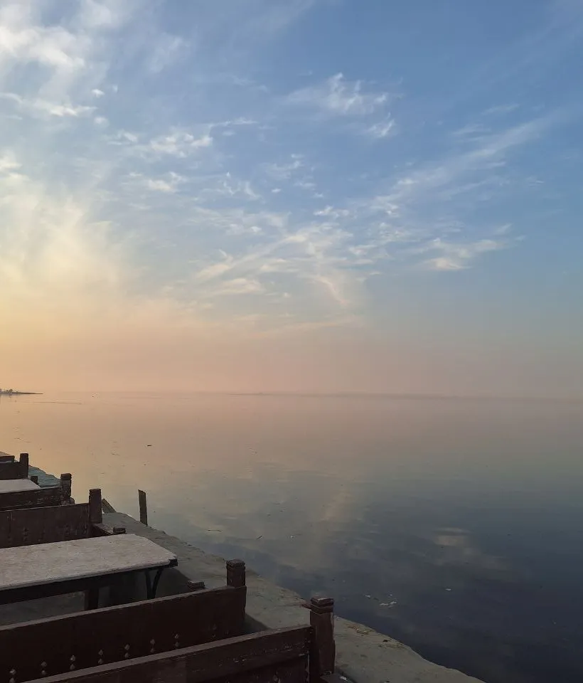Sunset over Lake Qarun